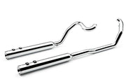 True Dual Headpipes Chrome Flh/Flt 07 08 - COBRA
