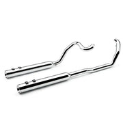 True Dual Headpipes Chrome Flh/Flt 07 08 - COBRA