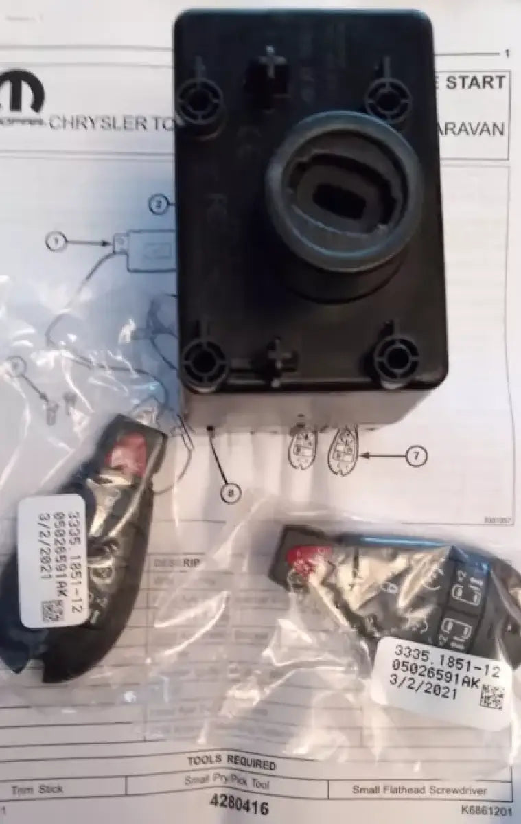 Car ignition switch with keys for CHTHD1 Directed Elc Tip Type T Har replacement