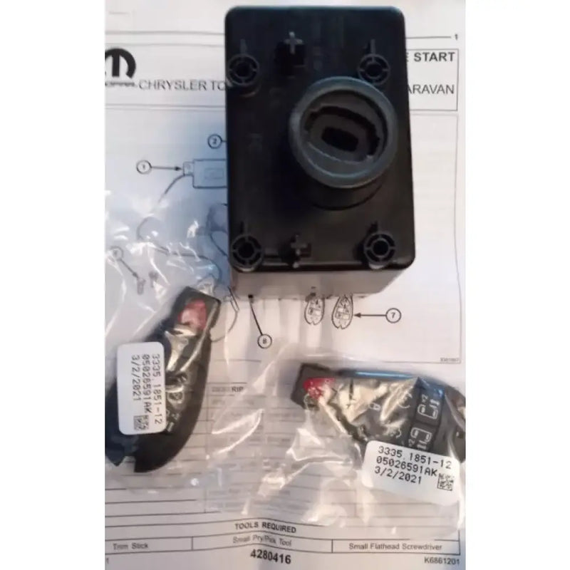 Car ignition switch with keys for CHTHD1 Directed Elc Tip Type T Har replacement