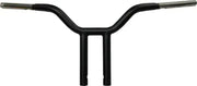 Black motorcycle handlebars from Chubby 12 Physco S Fighter Satin Black, satin black style