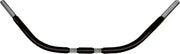 Black chubby beach bar Springer with silver ends for bike handlebars