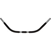 Black chubby beach bar Springer with silver ends for bike handlebars