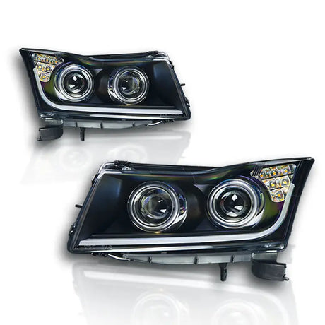 CHWJ-0324-B Winjet 2011-2016 Chevy Cruze Projector Hea - Headlight Assembly