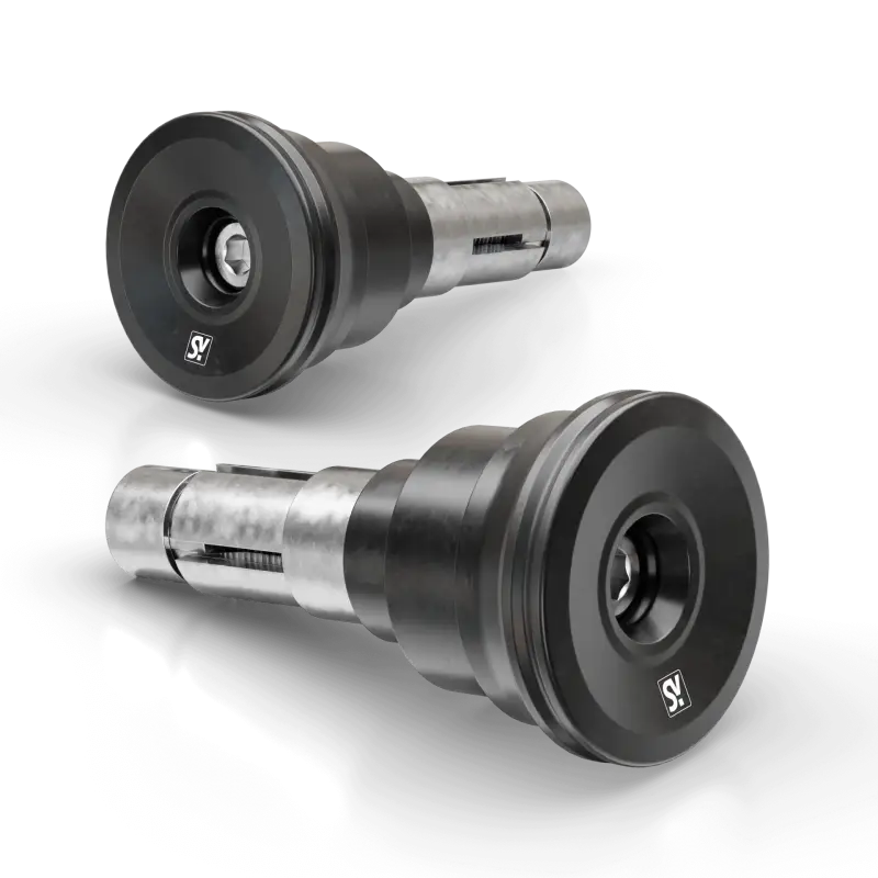 SHIN YO Circula Ls Bar Ends Pair Black for Powersports
