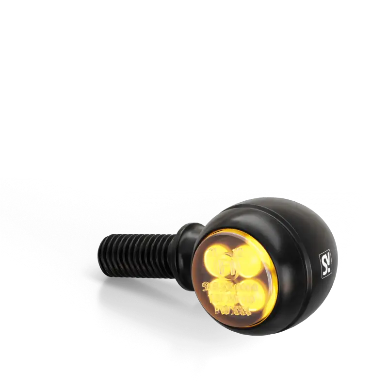 SHIN YO Circula S Led Turn Signal/Drl Pair Black for Powersports