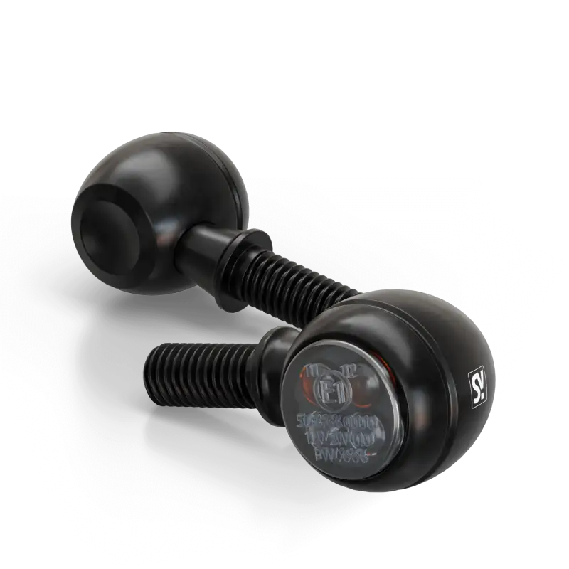 SHIN YO Circula S Led Turn Signal Pair Black for Powersports