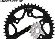 CK2127 Vortex Sprocket/Chain Kit Stl/Stl 16/45T Sil Sx3 525-108L Blk - RV and Auto Parts