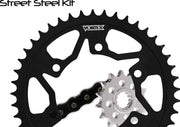 CK2135 Sprocket/Chain Kit Stl/Stl 15/43t Sil Sx3 520 112l Blk 
