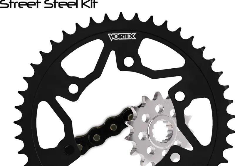 CK2148 Sprocket/Chain Kit Stl/Stl 16/41t Sil Sx3 530 114l Blk 