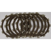 Stacked motorcycle clutch friction plates from CK2306 Clutch Kit for CK2306 clutch upgrade