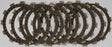 Stack of motorcycle clutch friction plates from CK3382 Redline Clutch Kit for quick upgrades