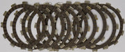 Stack of motorcycle clutch friction plates from CK3382 Redline Clutch Kit for quick upgrades