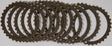 Stack of clutch friction plates from CK3392 Redline Clutch Kit Ck3392