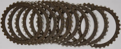 Stack of clutch friction plates from CK3392 Redline Clutch Kit Ck3392