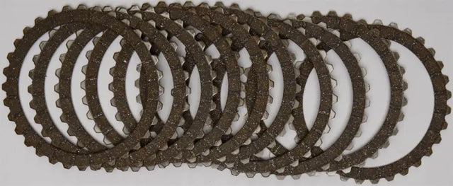 Stack of clutch friction plates from CK3392 Redline Clutch Kit Ck3392