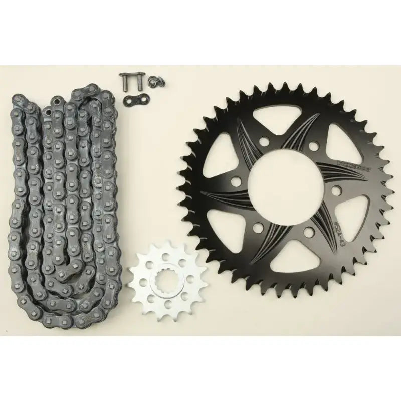 CK4212 Sprocket/Chain Kit Stl/Alu 15/43t Blk Sx3 520 112l Blk 