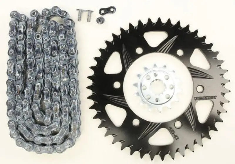 CK4259 Vortex Sprocket/Chain Kit Stl/Alu 14/45T Blk Sx3 520-108L Blk - RV and Auto Parts