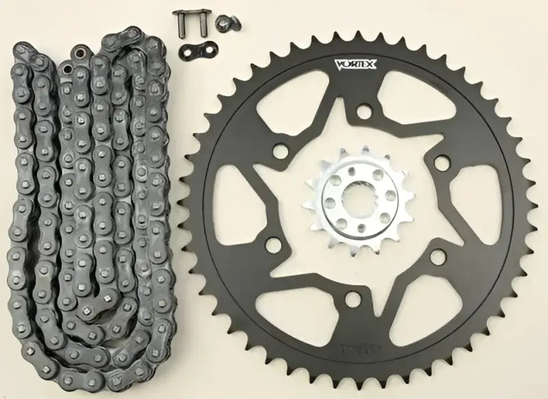 CK4266 Vortex Sprocket/Chain Kit Stl/Stl 14/45T Sil Sx3 520-106L Blk - RV and Auto Parts