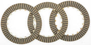 Three fibrous friction clutch plates from CK4463 Redline Clutch Kit for smooth shifting