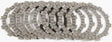 Stack of motorcycle clutch friction plates from CK5595 Redline Clutch Kit for easy replacement