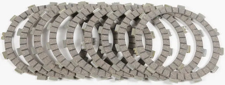 Stack of motorcycle clutch friction plates from CK5595 Redline Clutch Kit for easy replacement