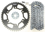CK6266 Vortex Sprocket/Chain Kit Stl/Stl 14/49T Sil Sx3 520-108L Blk - RV and Auto Parts