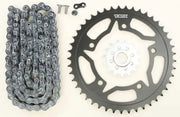 VORTEX CK6291 Sprocket/Chain Kit Stl/Stl 15/45t Sil Sx3 520 114l Blk