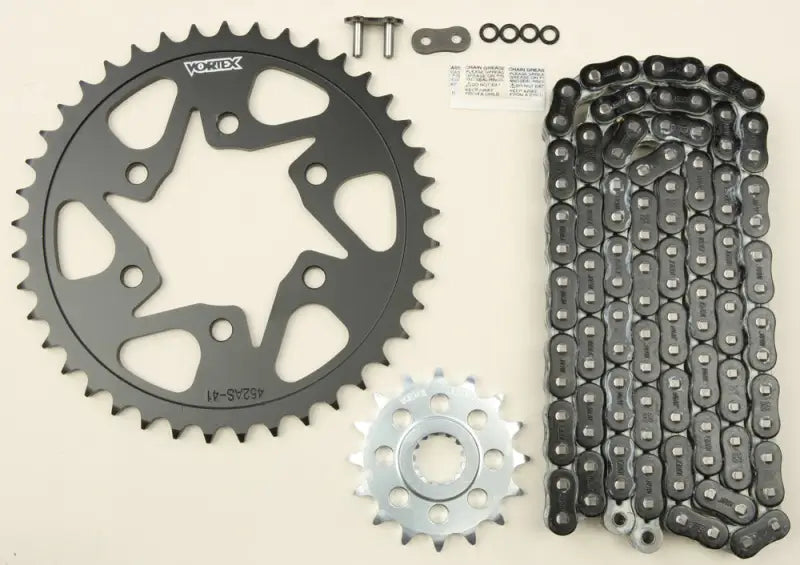CK6302 Sprocket/Chain Kit Stl/Stl 16/41t Sil Rx3 520 114l Blk 