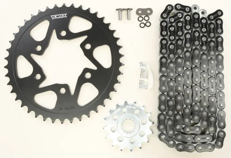 CK6303 Sprocket/Chain Kit Stl/Stl 16/42t Sil Rx3 520 108l Blk 