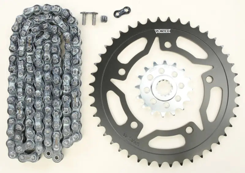 CK6307 Sprocket/Chain Kit Stl/Stl 16/44t Sil Rx3 520 110l Blk 