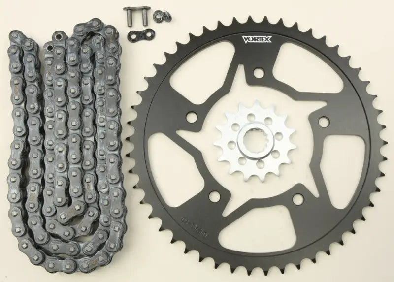CK6321 Sprocket/Chain Kit Stl/Stl 15/50t Sil Sx3 520 116l Blk 