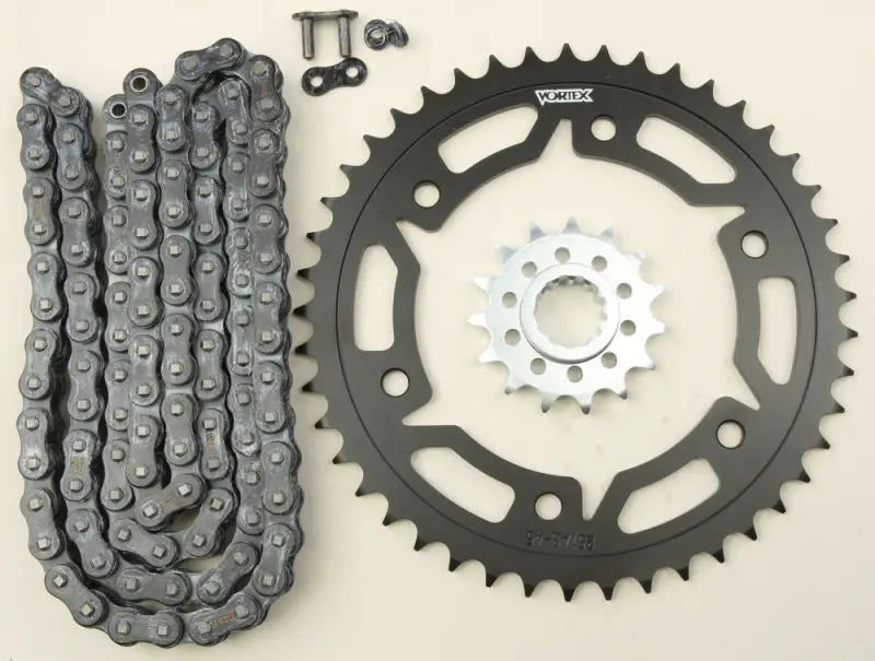 CK6345 Sprocket/Chain Kit Stl/Stl 15/45t Sil Sx3 520 112l Blk 