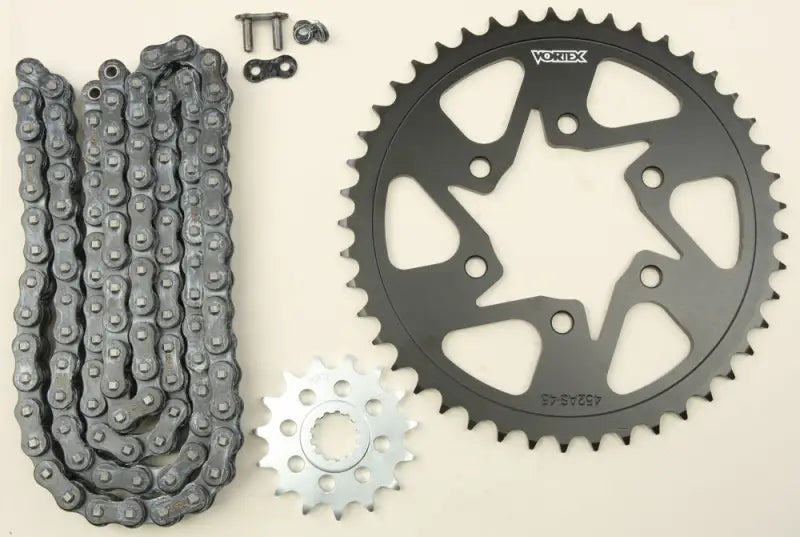 CK6349 Sprocket/Chain Kit Stl/Stl 15/45t Sil Sx3 520 112l Blk - Performance Links Chain & Sprocket