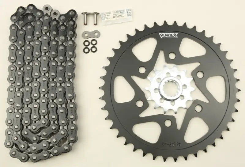 CK6352 Sprocket/Chain Kit Stl/Stl 14/42t Sil Sx3 520 108l Blk - Performance Links Chain & Sprocket