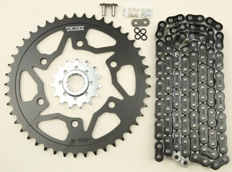 CK6354 Sprocket/Chain Kit Stl/Stl 15/45t Sil Rx3 520 114l Blk 
