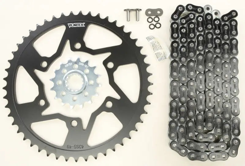 CK6364 Sprocket/Chain Kit Stl/Stl 16/49t Sil Rx3 520 120l Blk 