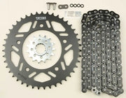 VORTEX CK6377 Sprocket/Chain Kit Stl/Stl 15/43t Sil Rx3 520 114l Blk