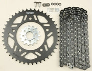 CK6380 Vortex Sprocket/Chain Kit Stl/Alu 15/43T Blk Rx3 520-114L Blk - RV and Auto Parts