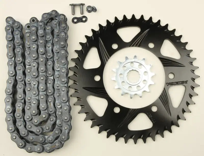 CK6381 Sprocket/Chain Kit Stl/Alu 14/44t Blk Sx3 520 112l Blk 