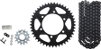 CK6454 Vortex Sprocket/Chain Kit Stl/Alu 15/43T Blk Rx3 520-114L Blk - RV and Auto Parts