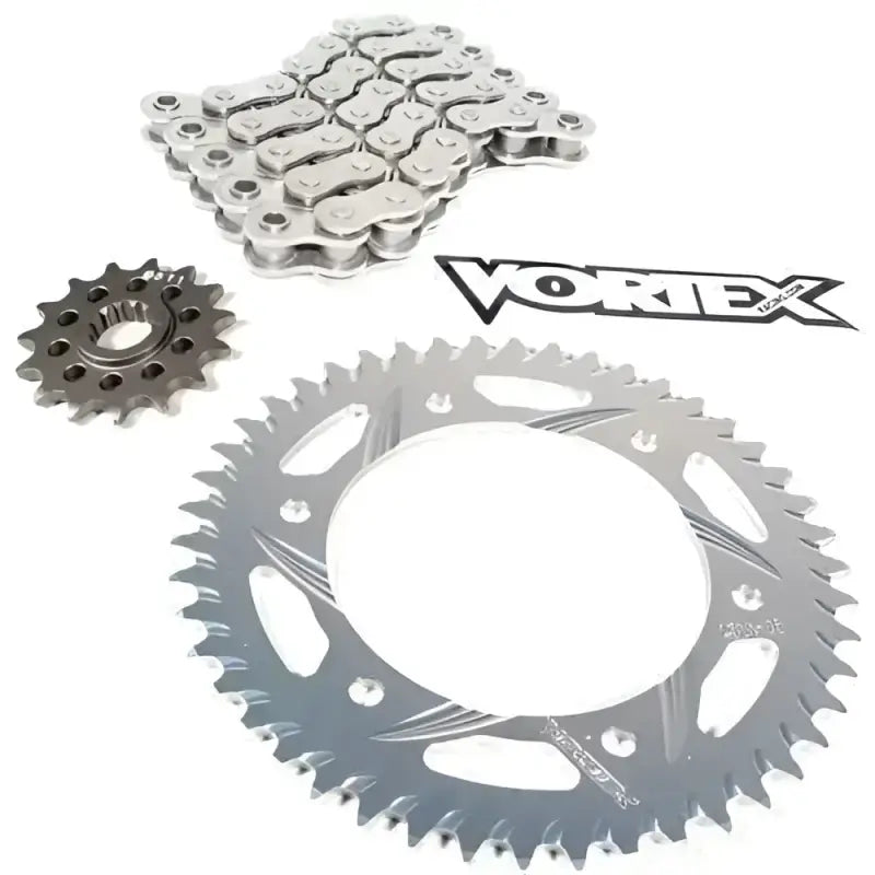 CKG6316 Vortex Sprocket/Chain Kit Stl/Stl 15/47T Sil Sx3 520-114L Gld - RV and Auto Parts