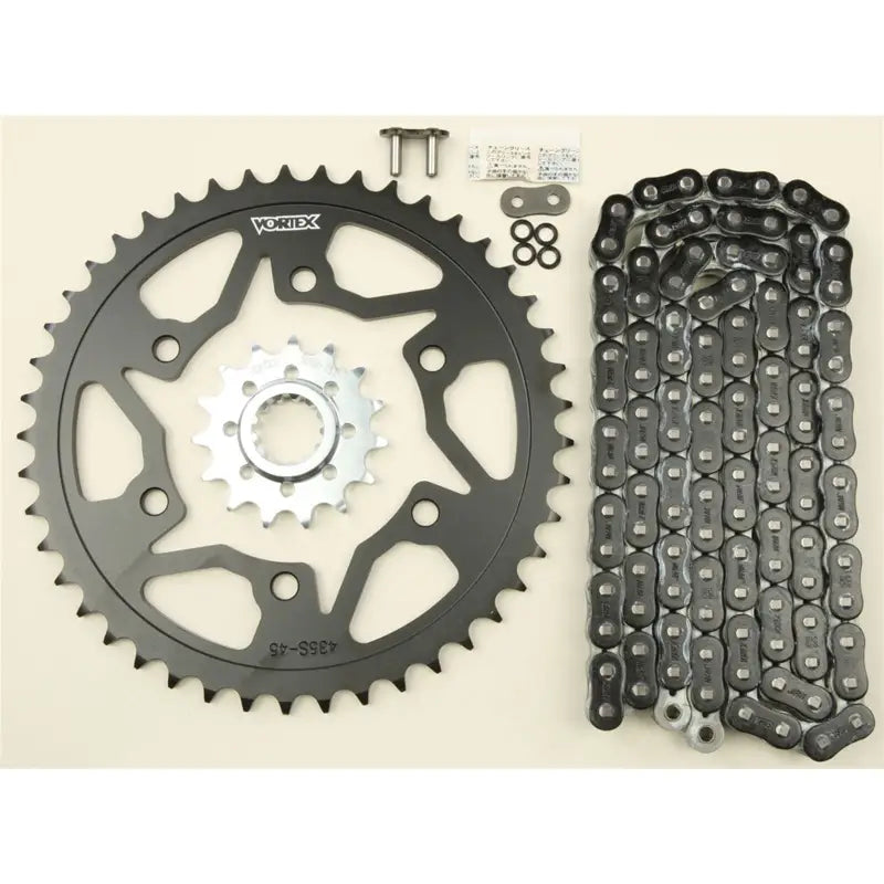 CKG6449 Vortex Sprocket/Chain Kit Stl/Stl 15/45T Sil Rx3 520-110L Gld - Sprockets