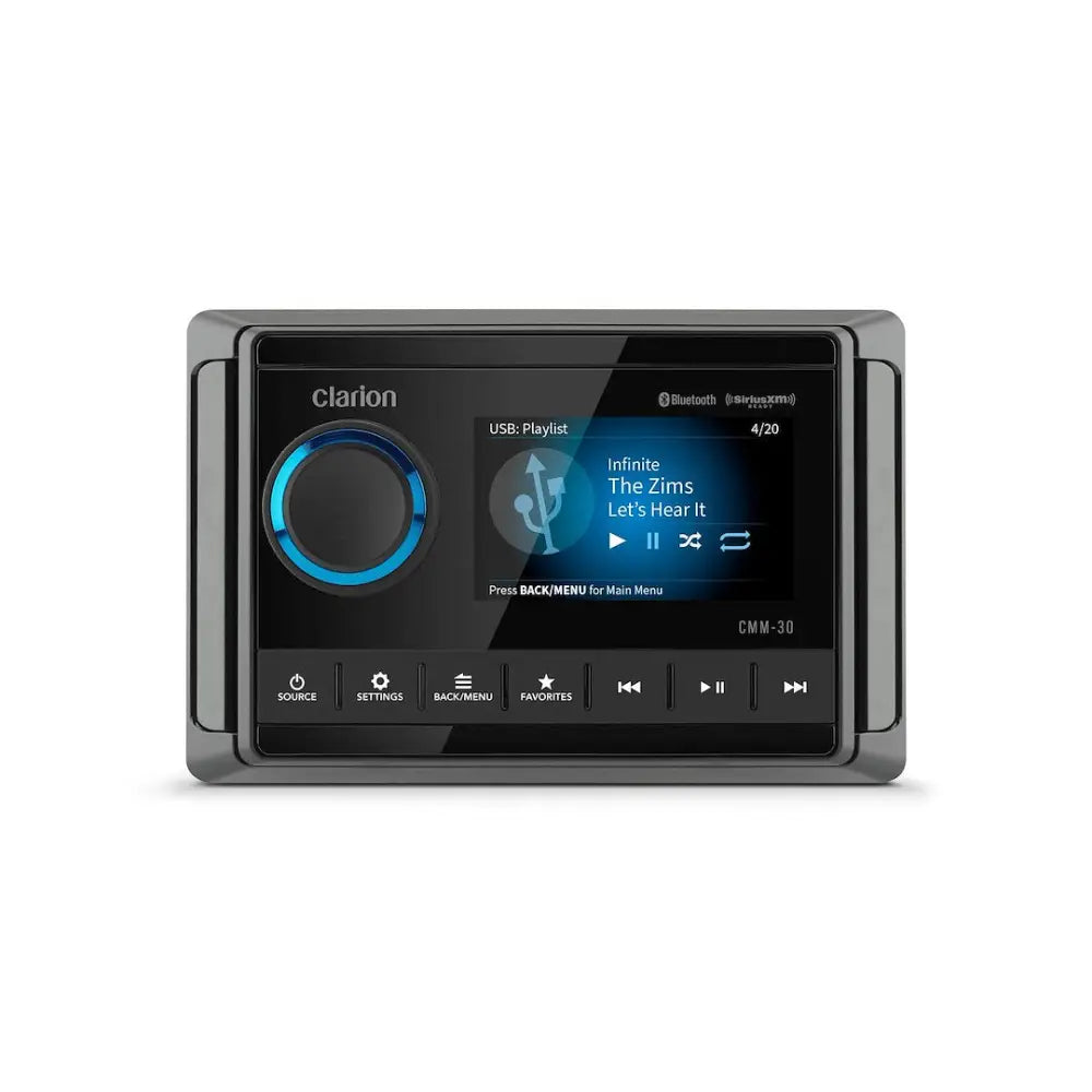 Clarion Intuitive Interface With Large Text Radio 010-03224-00 - Marine Source Unit