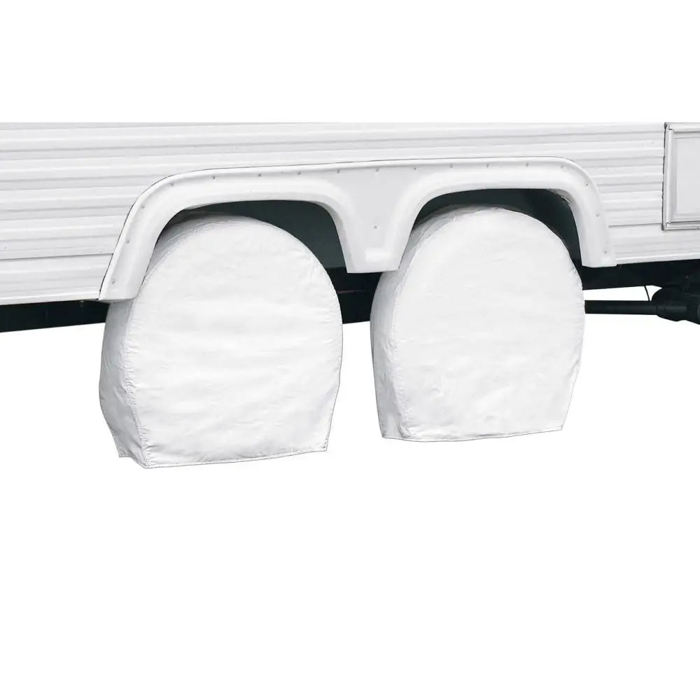 Classic ACC Folds Up For Easy Storage Tire Cover 76260 - White 2PK 32 -34.5 Whl