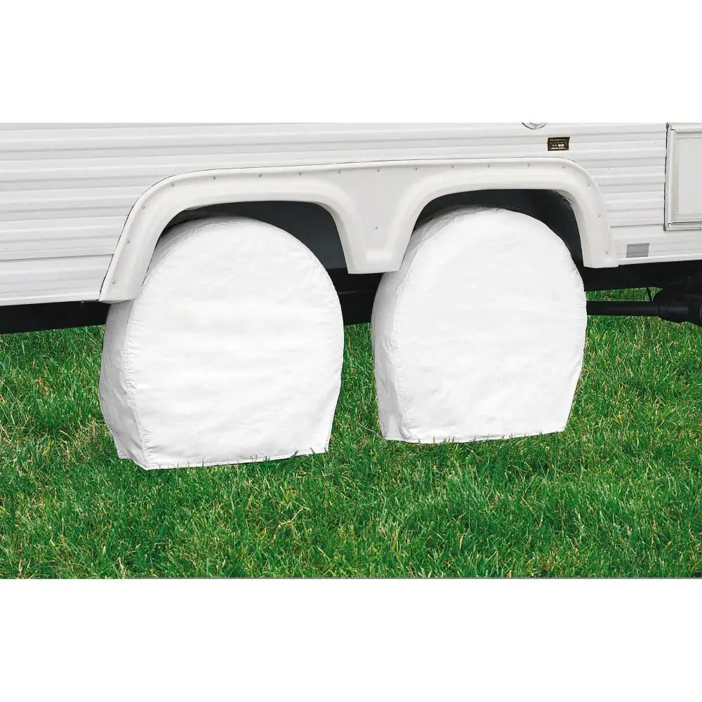 Classic ACC Folds Up For Easy Storage Tire Cover 76260 - White 2PK 32 -34.5 Whl