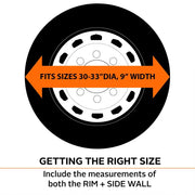 Classic ACC Folds Up For Easy Storage Tire Cover 76260 - White 2PK 32 -34.5 Whl