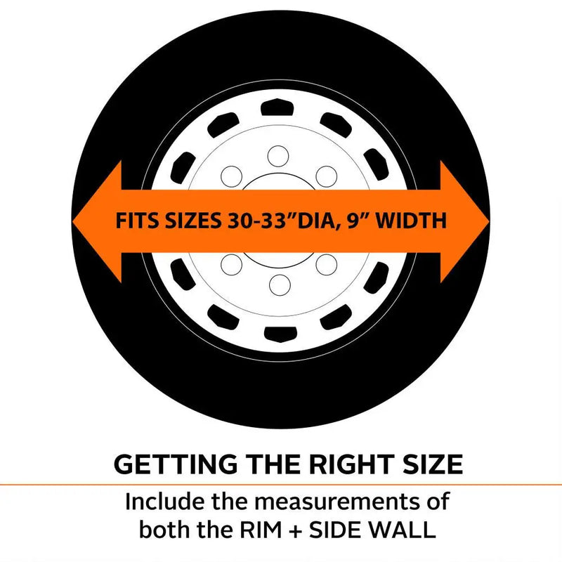Classic ACC Folds Up For Easy Storage Tire Cover 76260 - White 2PK 32 -34.5 Whl