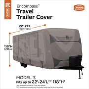 Classic ACC Limited Lifetime Warranty Travel Trailer Cover 80-487-162401-RT - Encompass Cvr 22-24