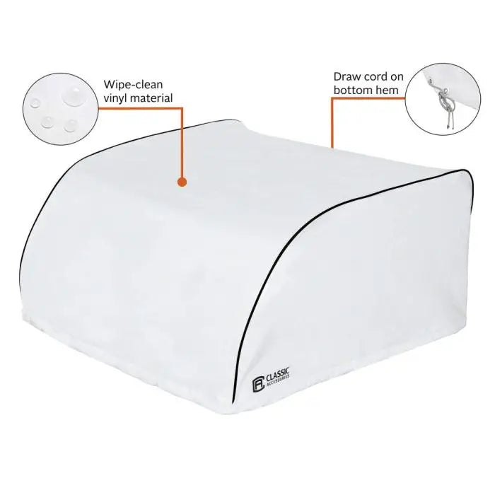 Classic Acc RV Air Conditioner: Classic Accessories Air Conditioner Cover for Coleman Mach 8 White 80-251-212801-00
